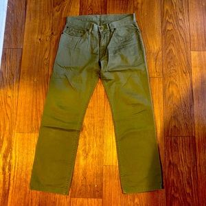Men’s Polo Ralph Lauren Olive Twill Pants